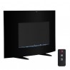 ZOKOP SF301-35 35 "1400W Cambrio Wall Hanging/Fireplace Single Color/Fake Wood/Heating Wire/Small Remote Control Black