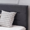 Right Angle Horizontal Line Decorative Soft Pack Bed Linen Dark Gray Queen