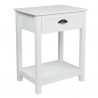 2pcs FCH 1-Drawer Nightstand End Table White