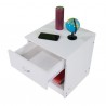 1pc Drawer Arc-shaped Handle Night Stand White