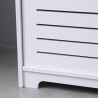 Single Door With Compartment 70cm high Bedside Table PVC (41 x 30 x 70)cm