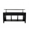 [US-W]Lift Top Coffee Table Modern Furniture Hidden Compartment And Lift Tabletop Black