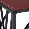 (30.5 x 21 x 54)cm Sofa Table / Coffee Table C-type Table Cross Line Brown Desktop